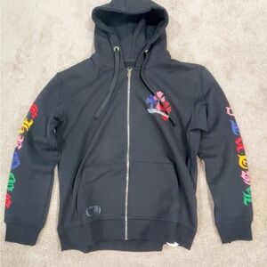 Chrome Hearts Black Hoodie with colorful Accents
